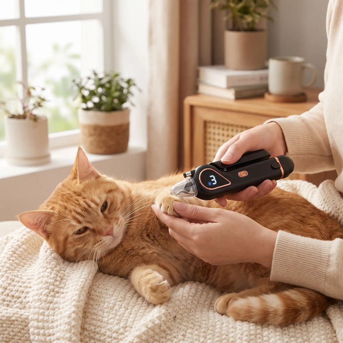 Coupe ongle pour chat noir chat en soin griffes