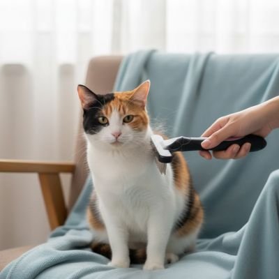 Brosse chat sous poil rose main brosse poitrail chat