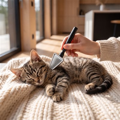 Brosse poil de chat main brosse chaton
