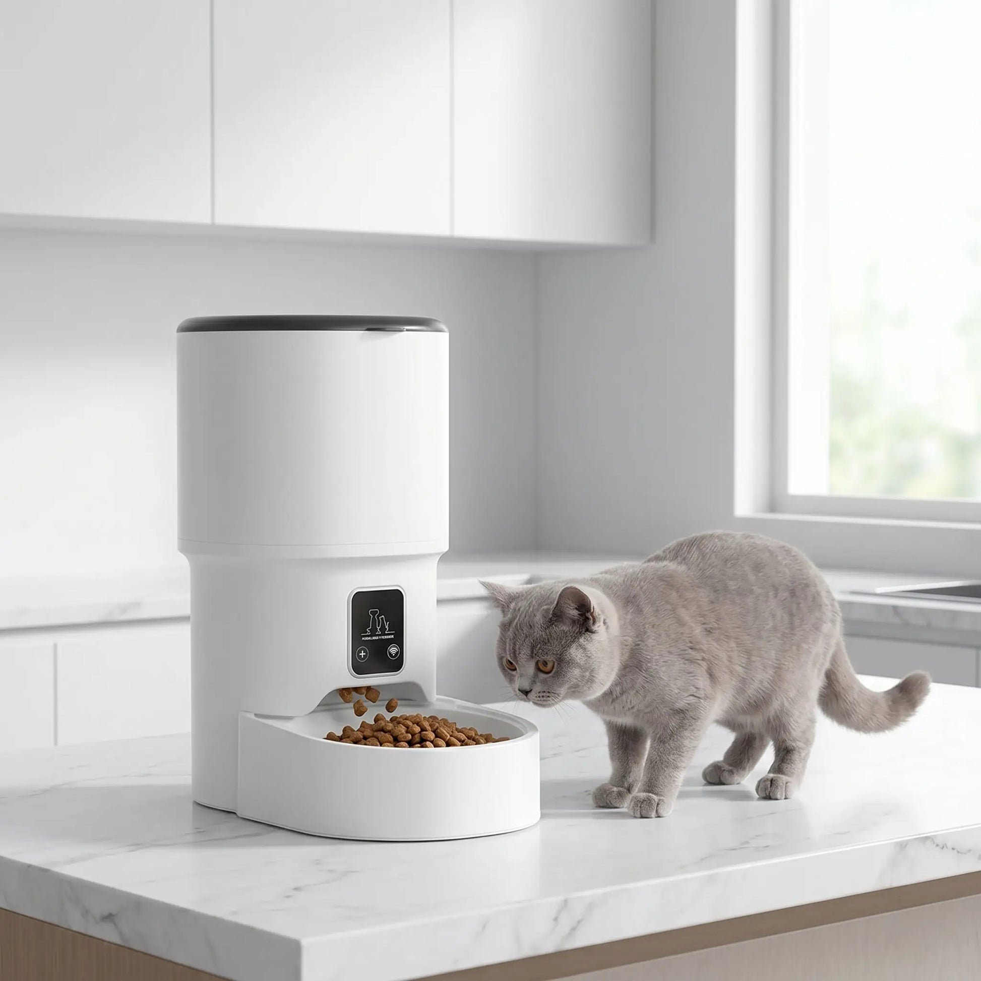 chat observant distributeur de croquettes automatique avec wifi