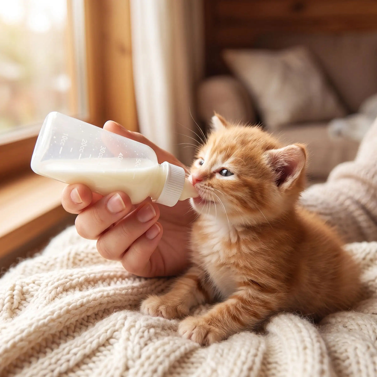 chaton biberon blanc chaton nourri avec lait